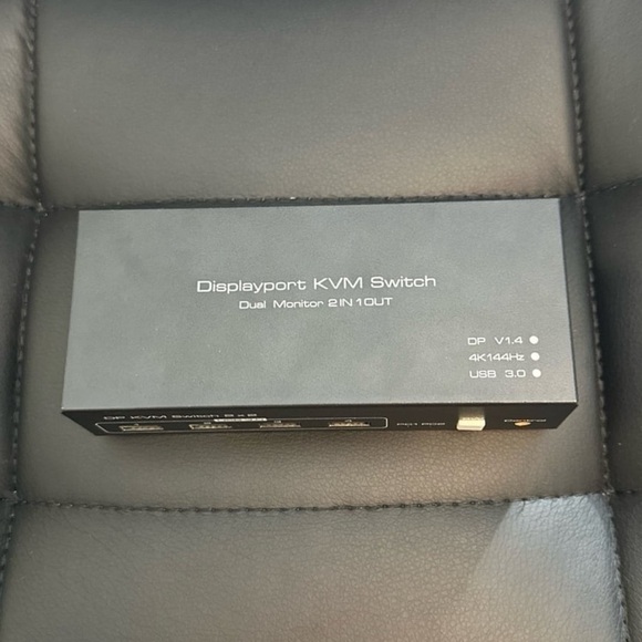 displayport Other - Displayport KVM Switch dual motor 2 in 1 out black
